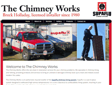 Tablet Screenshot of mainechimneylining.com